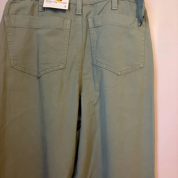 ❤️SO NWT Olive High Rise Wide Leg Pants High-Waisted - Picture 4 of 7
